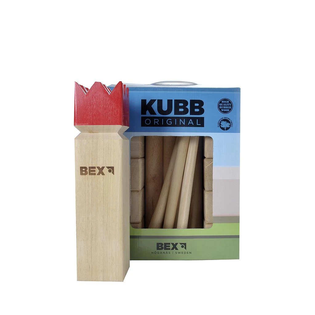Kubb Original Red-King Rubberwood 2 Kubb Original Red-King Rubberwood - Afbeelding 2