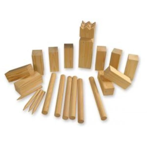 Kubb Dennenhout Viking-spel 2 Kubb Dennenhout Viking-spel - Afbeelding 2