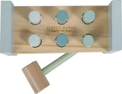 Little Dutch LD7026 Houten Hamerbank Blauw -Bruder Winkel little dutch 4425 hamerbank blauw 1 1