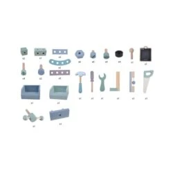 Houten Werkbank Little Dutch Met Gereedschap -Bruder Winkel little dutch 4448 houten werkbank 3