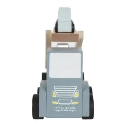 Little Dutch LD4453 Houten Autotransporter Blauw -Bruder Winkel little dutch 4453 autotransporter 5