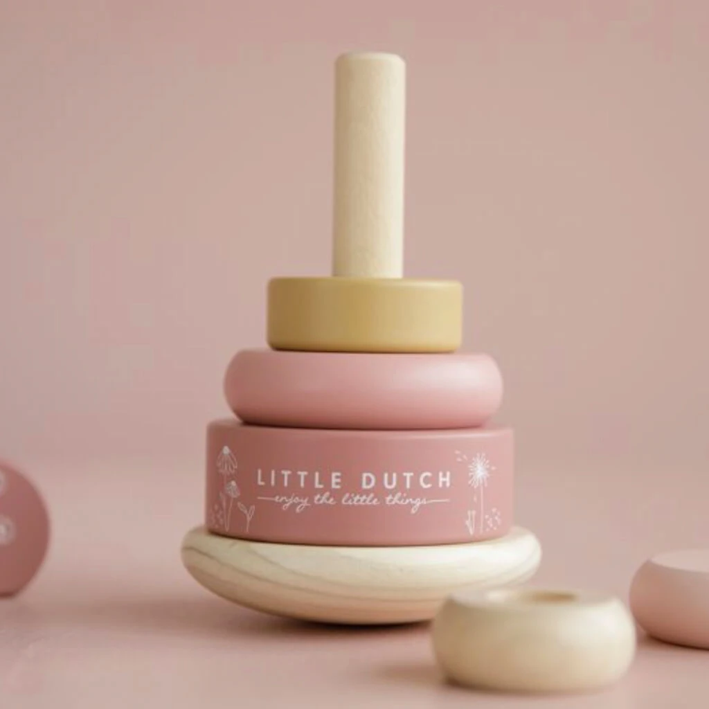 Little Dutch LD7012 Houten Tuimelstapelaar Wild Flowers 2 Little Dutch LD7012 Houten Tuimelstapelaar Wild Flowers - Afbeelding 2