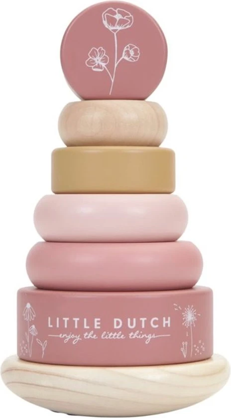 Little Dutch LD7012 Houten Tuimelstapelaar Wild Flowers 1 Little Dutch LD7012 Houten Tuimelstapelaar Wild Flowers