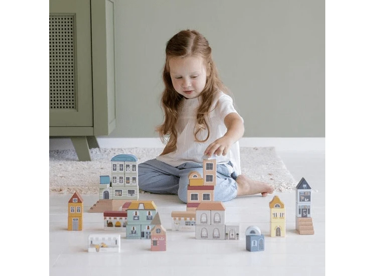 Little Dutch LD4493 Blokkenstad Uitbreiding Railway 3 Little Dutch LD4493 Blokkenstad Uitbreiding Railway - Afbeelding 3