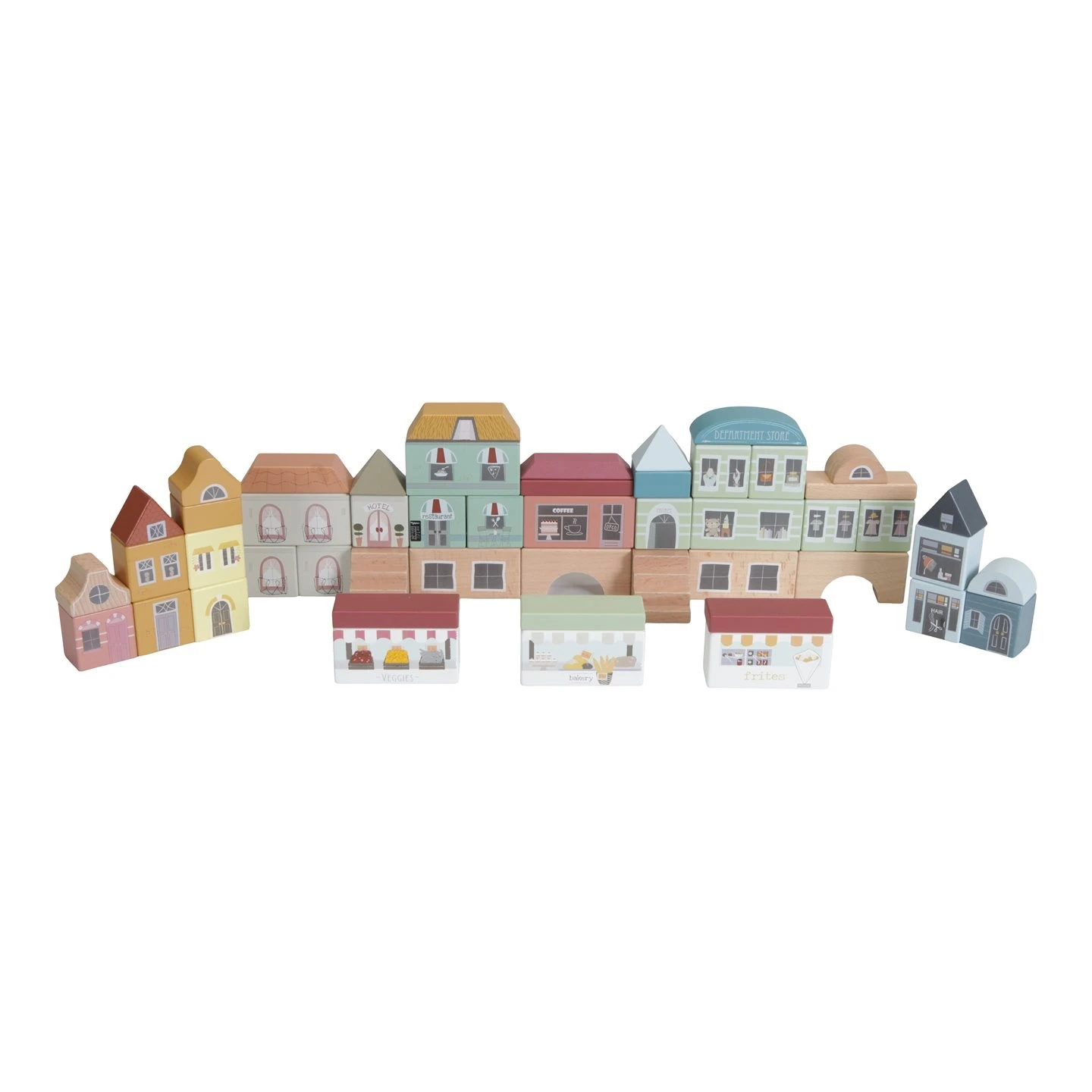 Little Dutch LD4493 Blokkenstad Uitbreiding Railway 1 Little Dutch LD4493 Blokkenstad Uitbreiding Railway