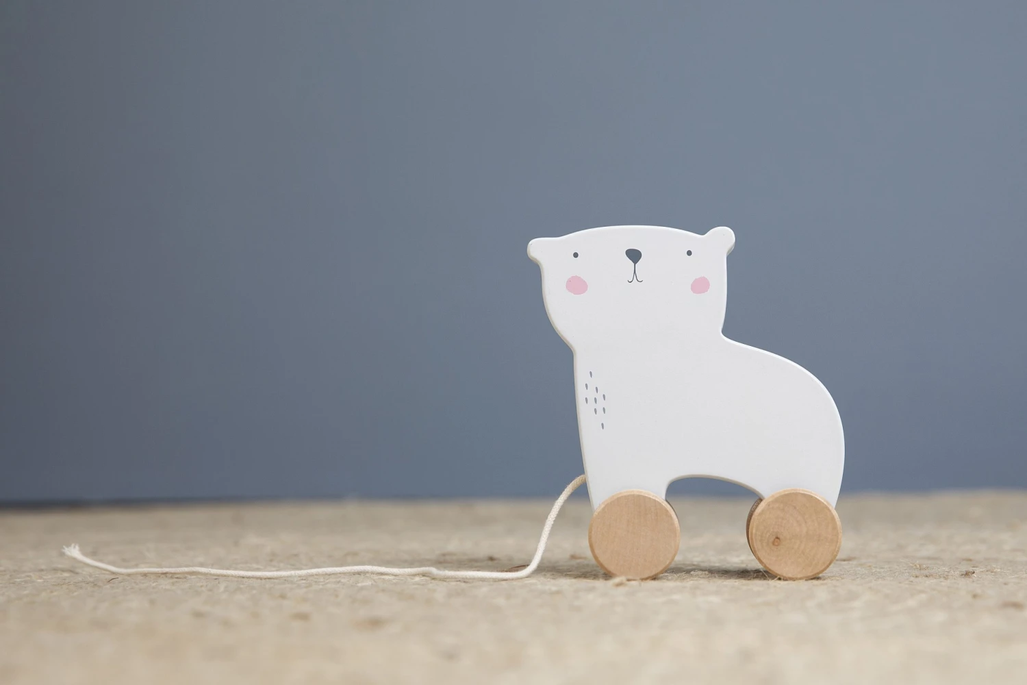 Little Dutch LD4452 Houten Trekdier IJsbeer 3 Little Dutch LD4452 Houten Trekdier IJsbeer - Afbeelding 3