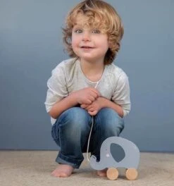 Little Dutch LD4450 Houten Trekdier Olifant -Bruder Winkel little dutch houten trekdier olifant 3