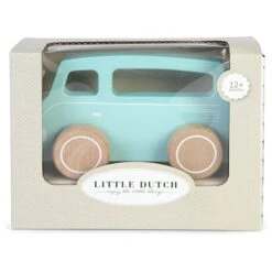 Little Dutch LD4378 Busje Groen Houten Speelgoed -Bruder Winkel little dutch 4378 houten busje 1 1