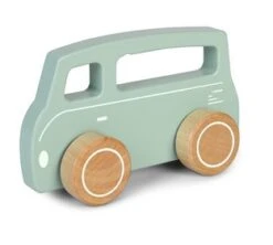 Little Dutch LD4378 Busje Groen Houten Speelgoed -Bruder Winkel little dutch 4378 houten busje 2
