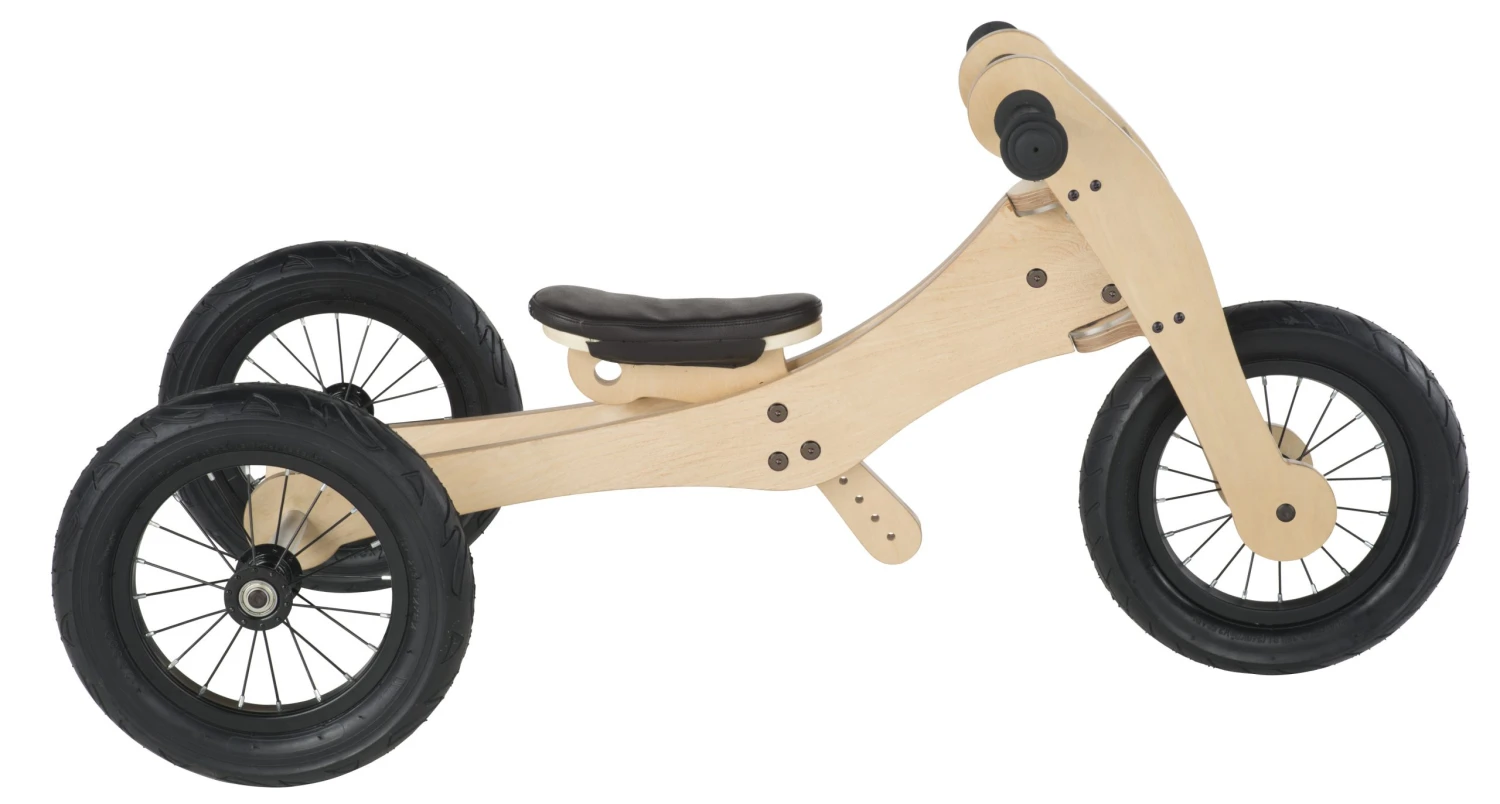 Trybike Brown – Houten 4-in-1 Loopfiets 1 Trybike Brown – Houten 4-in-1 Loopfiets