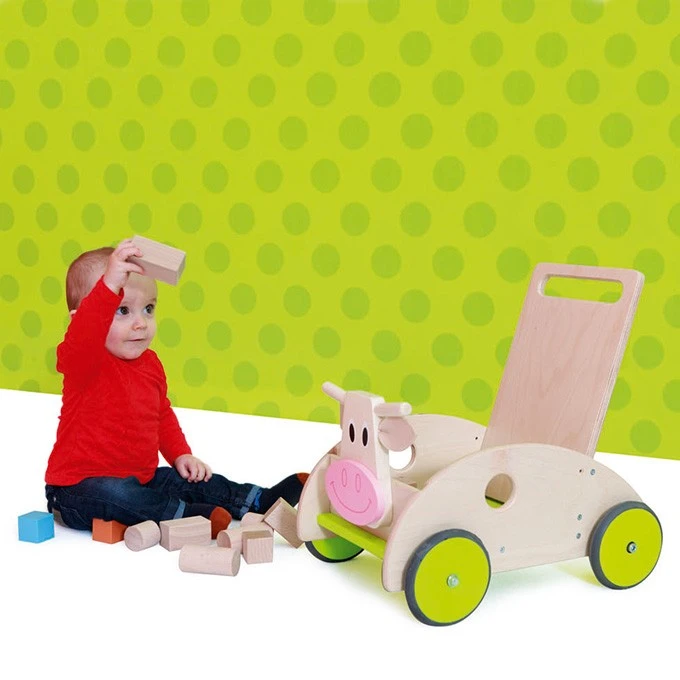 Duwkar – Loopwagen Scratch Koe Marie 3 Duwkar – Loopwagen Scratch Koe Marie - Afbeelding 3