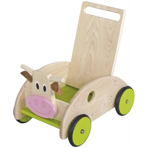 Duwkar – Loopwagen Scratch Koe Marie 2 Duwkar – Loopwagen Scratch Koe Marie - Afbeelding 2