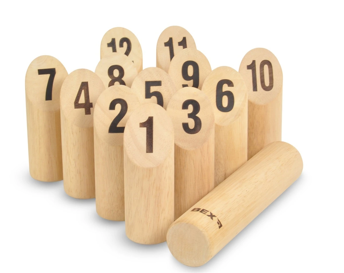 Kubb Numbers Bex Number Kubb Original Rubberwood 2 Kubb Numbers Bex Number Kubb Original Rubberwood - Afbeelding 2