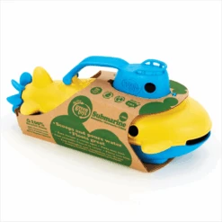 Green Toys Green-Toys Onderzeeer Geel Met Blauw Handvat -Bruder Winkel onderzeeer blauw handvat green toys 3