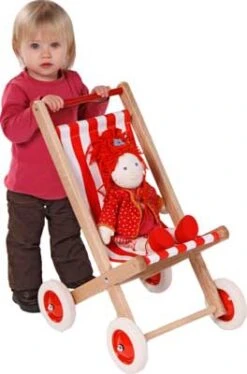 Poppenbuggy Hout -Bruder Winkel poppenbuggy loewenherz 55410 1 1