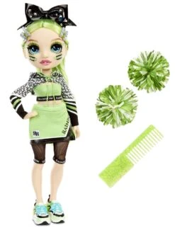 Rainbow High Cheerleader Modepop Jade Hunter -Bruder Winkel rainbow high fashion cheer doll jade hunter 2