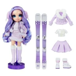 Nieuwkomers -Bruder Winkel rainbow high fashion winter break doll violet willow 1