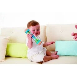 Goki 61879 Regenmaker Rood/Blauw Rain Stick -Bruder Winkel regenmaker blauw hape beaded raindrops 2