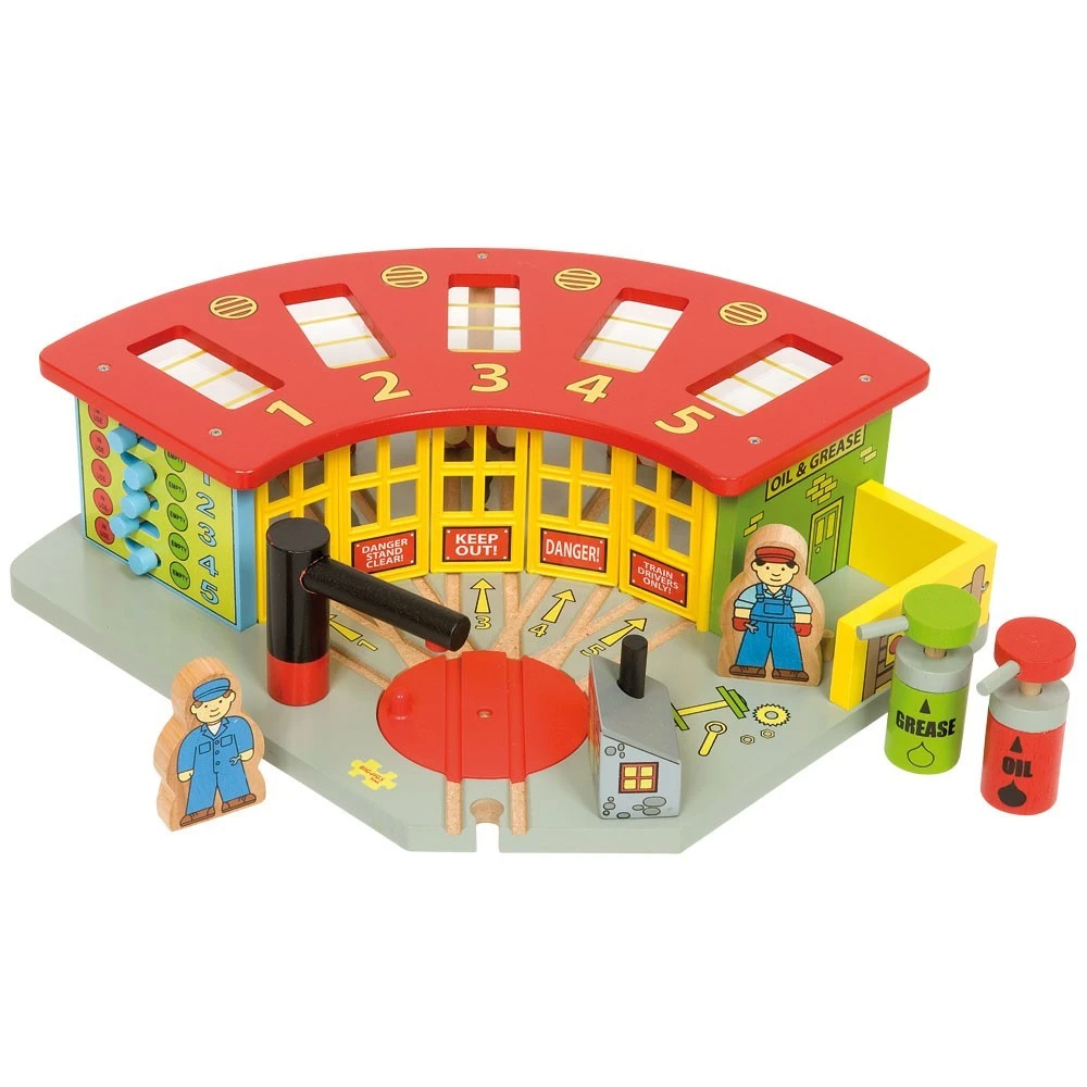 BigJigs BJT192 Rail Remise Voor 5 Treinen 2 BigJigs BJT192 Rail Remise Voor 5 Treinen - Afbeelding 2