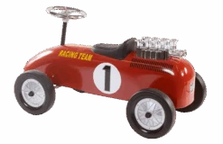 Retro Roller Raceauto Loopauto Racing Team Niki -Bruder Winkel retroroller racingteam niki loopauto loopfiets 1