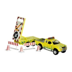 Pickup Rijkswaterstaat Met Bebakeningstrailer -Bruder Winkel rijkswaterstaat auto kidsglobe