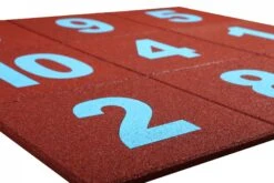 Hink-Stap-Sprong Tegel -Bruder Winkel rubber cijfertegel 1 1