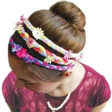 Haarbandjes Vlechten Brilliant Hair Bands Knutselpakket 4 Haarbandjes Vlechten Brilliant Hair Bands Knutselpakket - Afbeelding 4