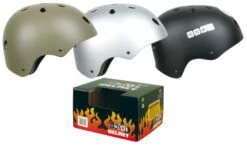 Skatehelm Skate Agressive Maat S – Kleuren: Zwart Of Zilver