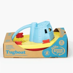 Green Toys Green-Toys Sleepboot Geel Met Blauw Handvat 6 Green Toys Green-Toys Sleepboot Geel Met Blauw Handvat -Bruder Winkel sleepboot blauwe handvat green toys 1