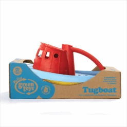 Green Toys Green-Toys Sleepboot Blauw Met Rood Handvat -Bruder Winkel sleepboot rood handvat green toys 3