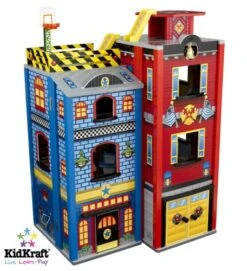 Houten Speelgoedset Voor Grote Kleine Helden -Bruder Winkel speelset voor grote kleine helden kidkraft 63239 2