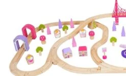 BigJigs BJT023 Treinset Grote Sprookjesstad -Bruder Winkel treinset sprookjesstad bigjigs bjt023 3