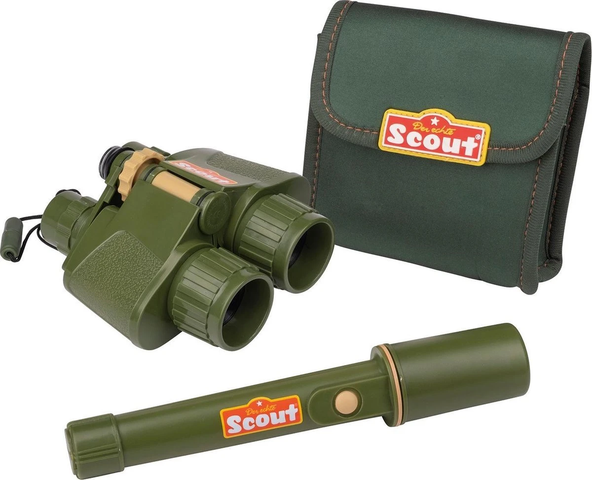 Scout Avonturierset 3-delige-set Verrekijker + Lamp + Heuptas 1 Scout Avonturierset 3-delige-set Verrekijker + Lamp + Heuptas