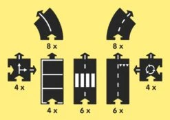 WayToPlay King Of The Road Rubber Flexibele Autobaan 40-dlg -Bruder Winkel waytoplay king of the road flexibele autobaan 1 1