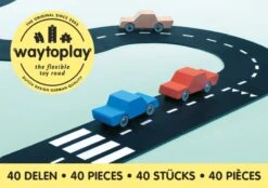 WayToPlay King Of The Road Rubber Flexibele Autobaan 40-dlg